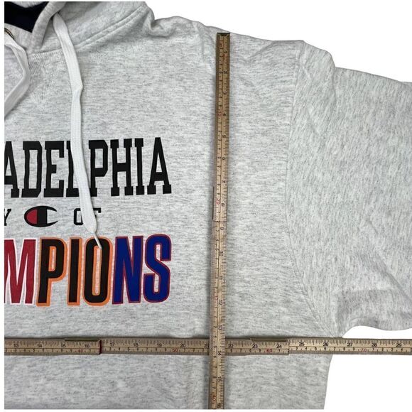 New Champion Men US XXL Grey Hoodie Long Sleeve Sport Casual Pullover Sweater  - Picture 5 of 8